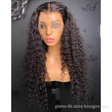 Factory Wholesale Price Isee Transparent Topper Wig Mink China Long Brazilian 40 Inch Deep Curly Wig Human Hair Wig Lace Front
